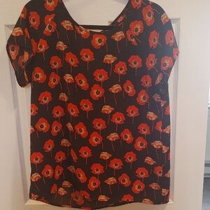 CAbi Flanders Poppy Blouse